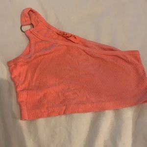 One shoulder crop top